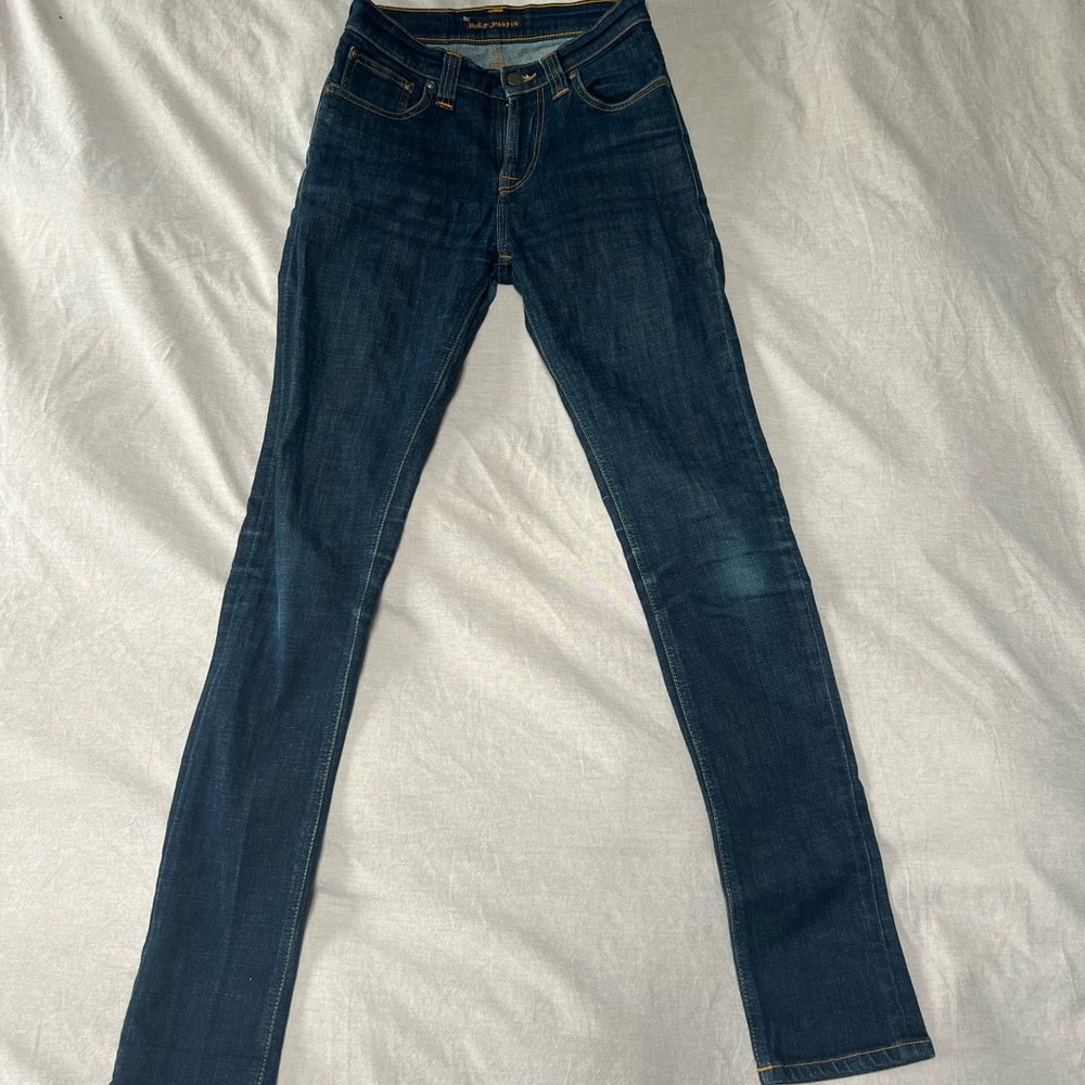 Nudie Jeans Blue Skinny Fit Denim
